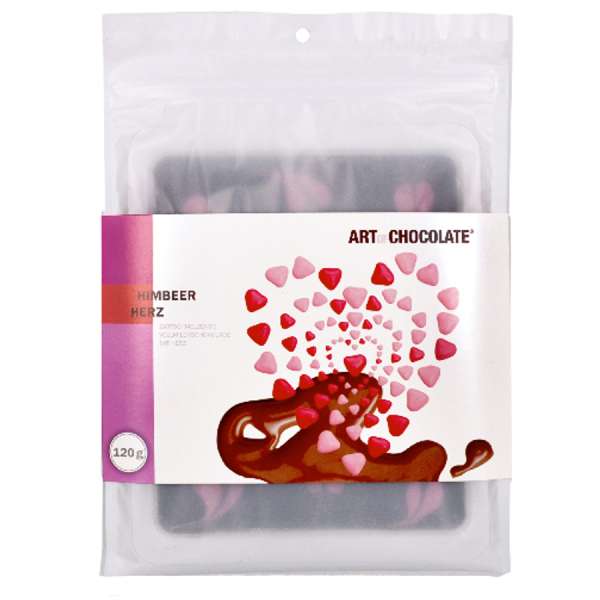 Art of Chocolate Himbeer Herz Schokolade 120g