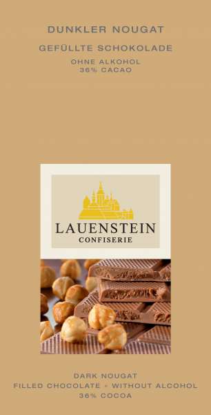 Lauenstein 38% Kakao Dunkler Nougat 80g