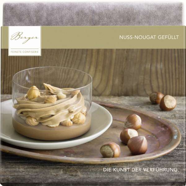 Berger Bio Nuss-Nougat gefüllte Vollmilch-Schokolade 100g