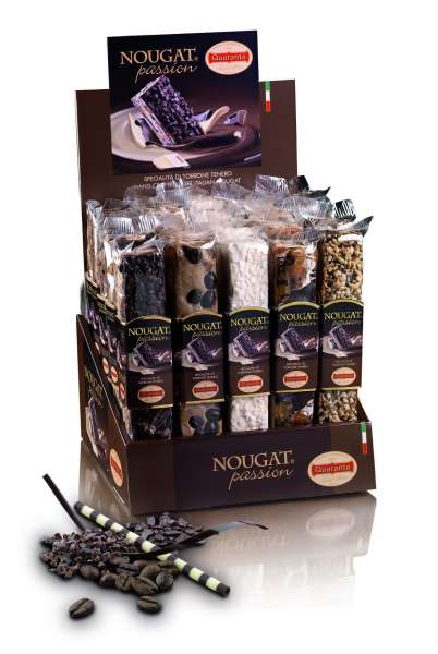 Quaranta Soft Nougat mit dunkler Schokolade und Rum-Rosinen 100g