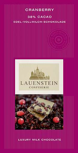 Lauenstein 38% Kakao Cranberry 80g