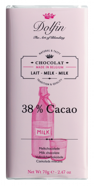 Dolfin Edelschokolade 38% Kakao 70g