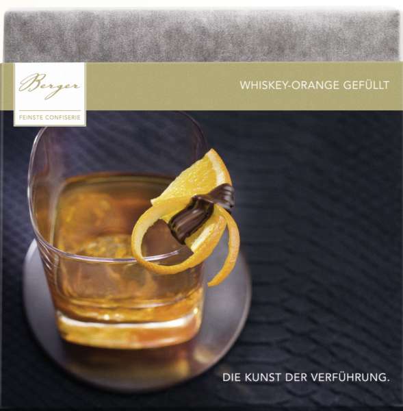 Berger Bio Whisky-Orange gefüllte Zartbitterschokolade 100g