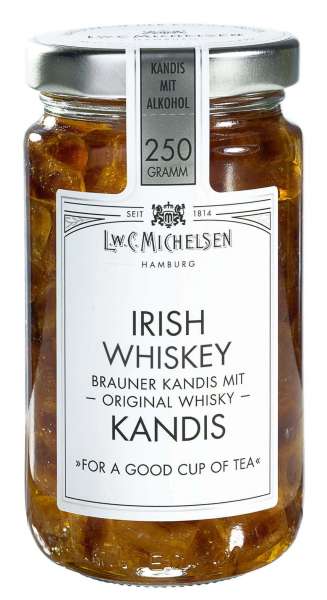 Irish Whiskey Kandis mit Alkohol 250g