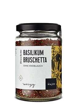 Wajos Basilikum Bruschetta ohne Knoblauch 85g - vegan